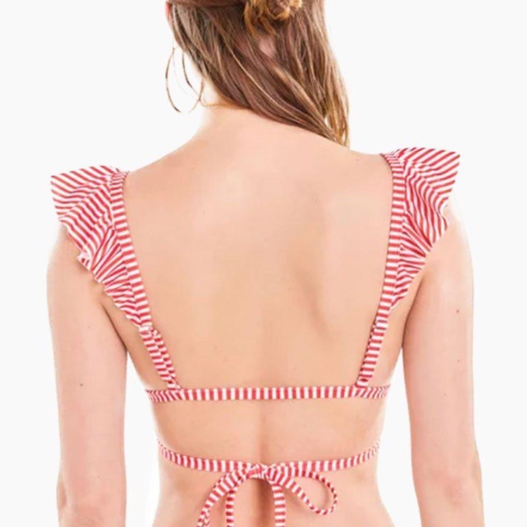 Wildfox Susie Rufle Wrap Bikini Top NWT - Picture 4 of 8